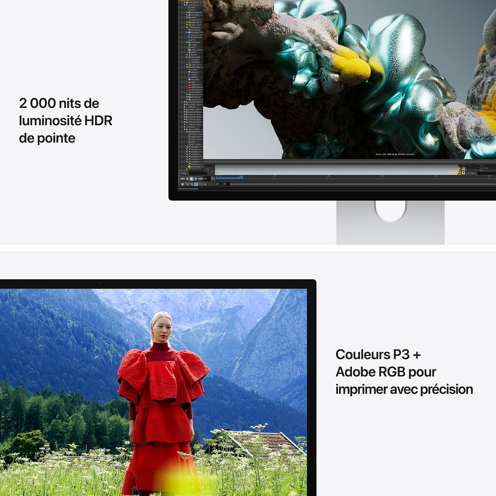 Apple 27" LED - Studio Display XDR - Verre nano-texturé - Kit de montage VESA