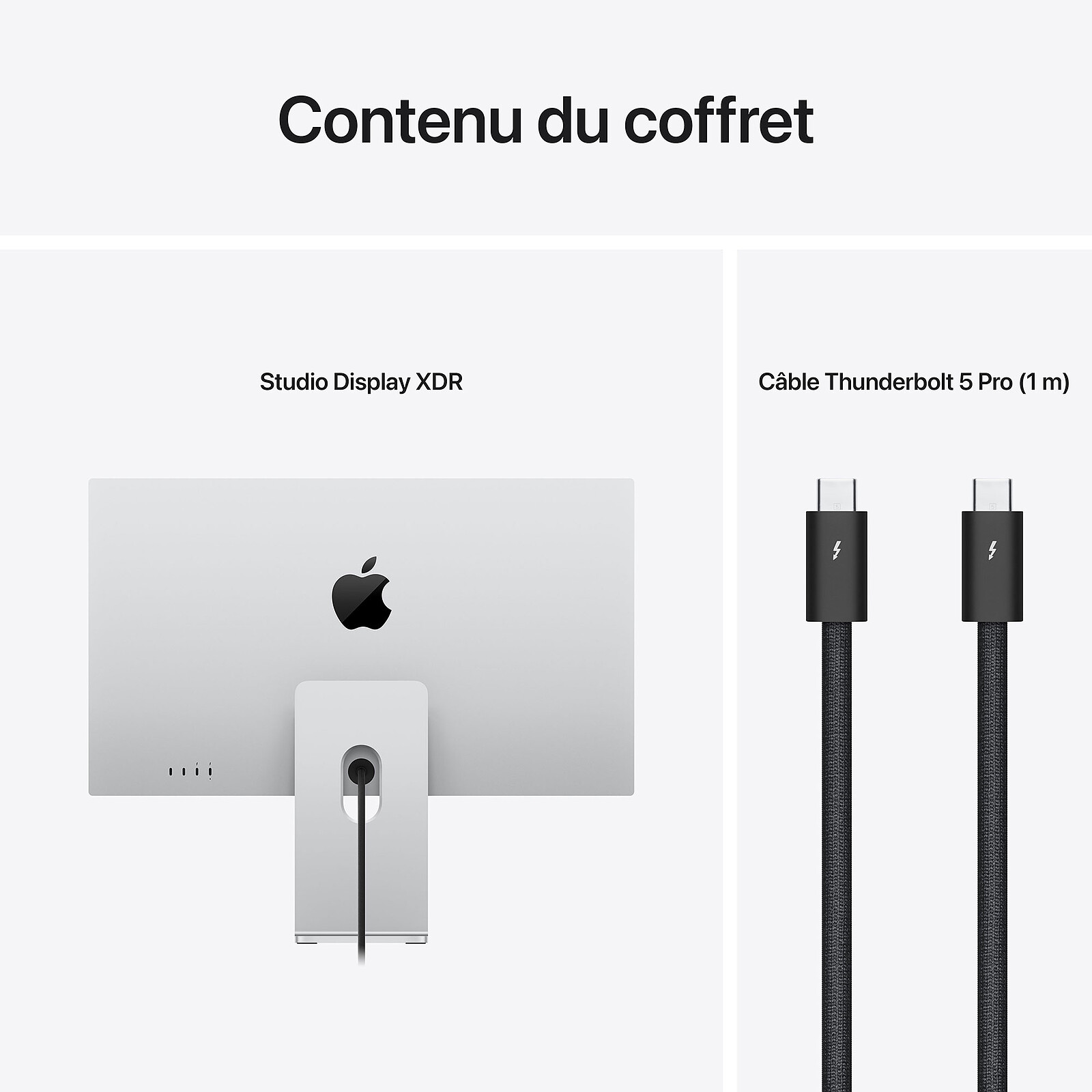Apple 27" LED - Studio Display XDR - Verre standard - Support à inclinaison et hauteur réglables