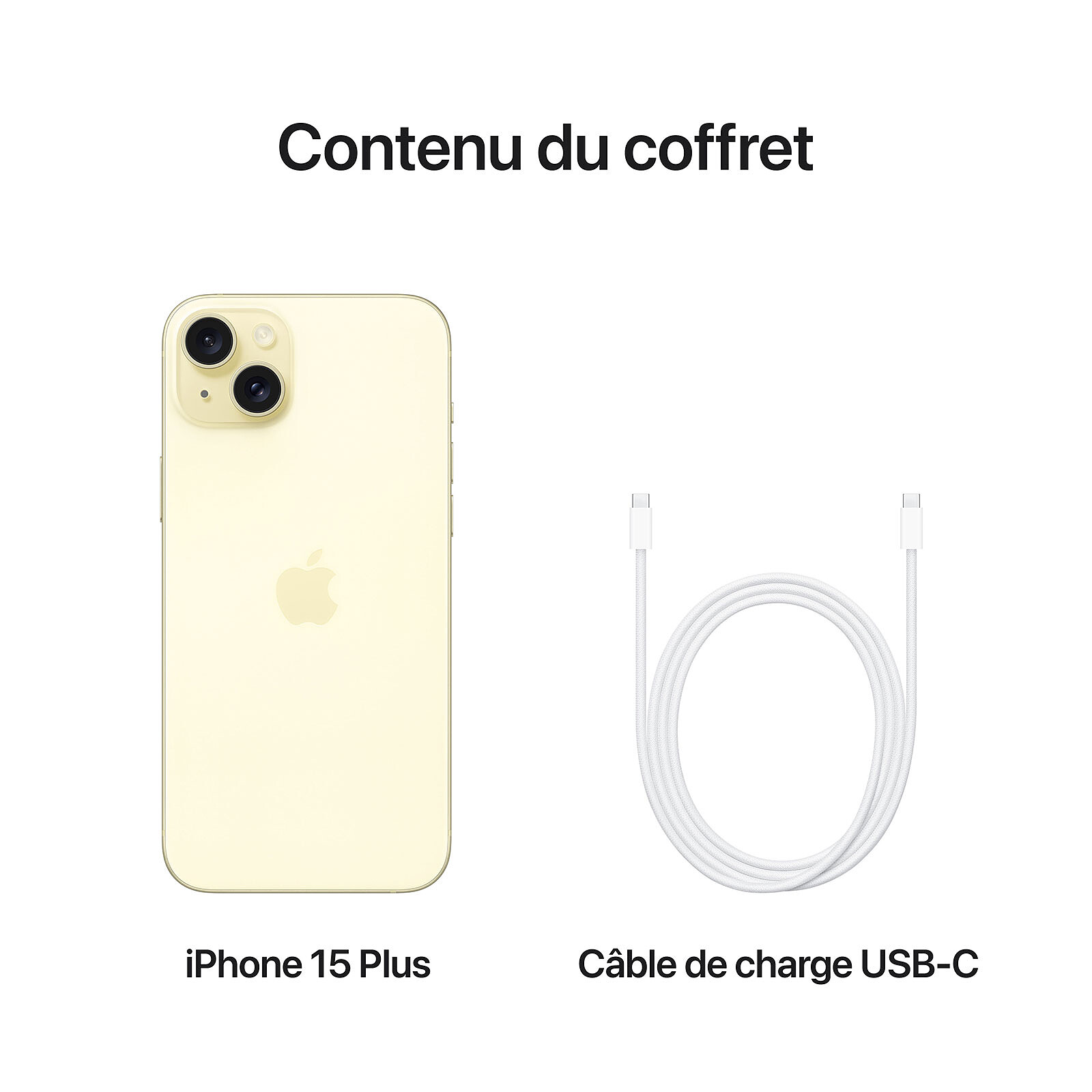 Apple iPhone 15 Plus 512 Go Jaune - Home electrotech Apple iPhone 15 Plus 512 Go Jaune