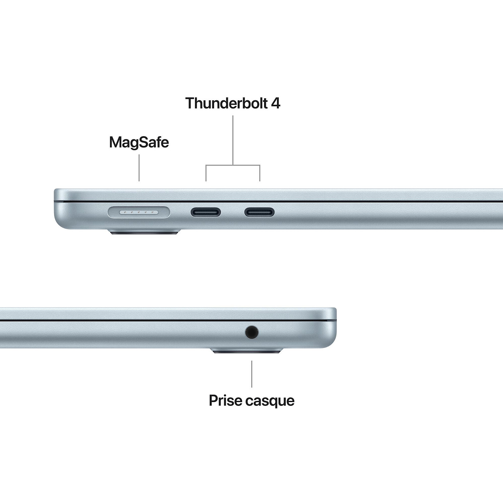 Apple MacBook Air M5 13 pouces (2026) Bleu Ciel 16 Go/512 Go (MDHH4FN/A-QWERTY-US)