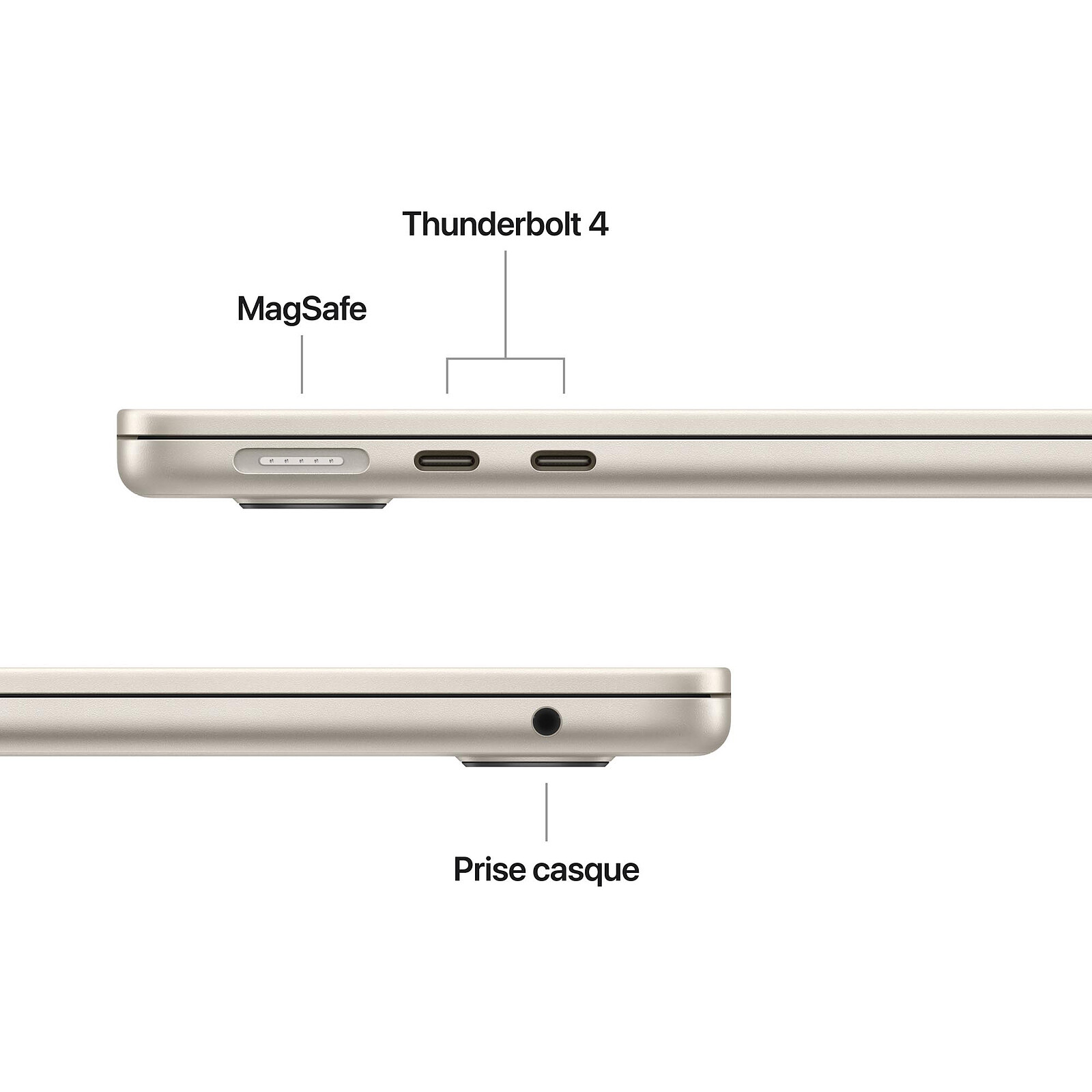Apple MacBook Air M5 13 pouces (2026) Lumière Stellaire 24 Go/512 Go (MDHA4FN/A-24GB-GPU10)