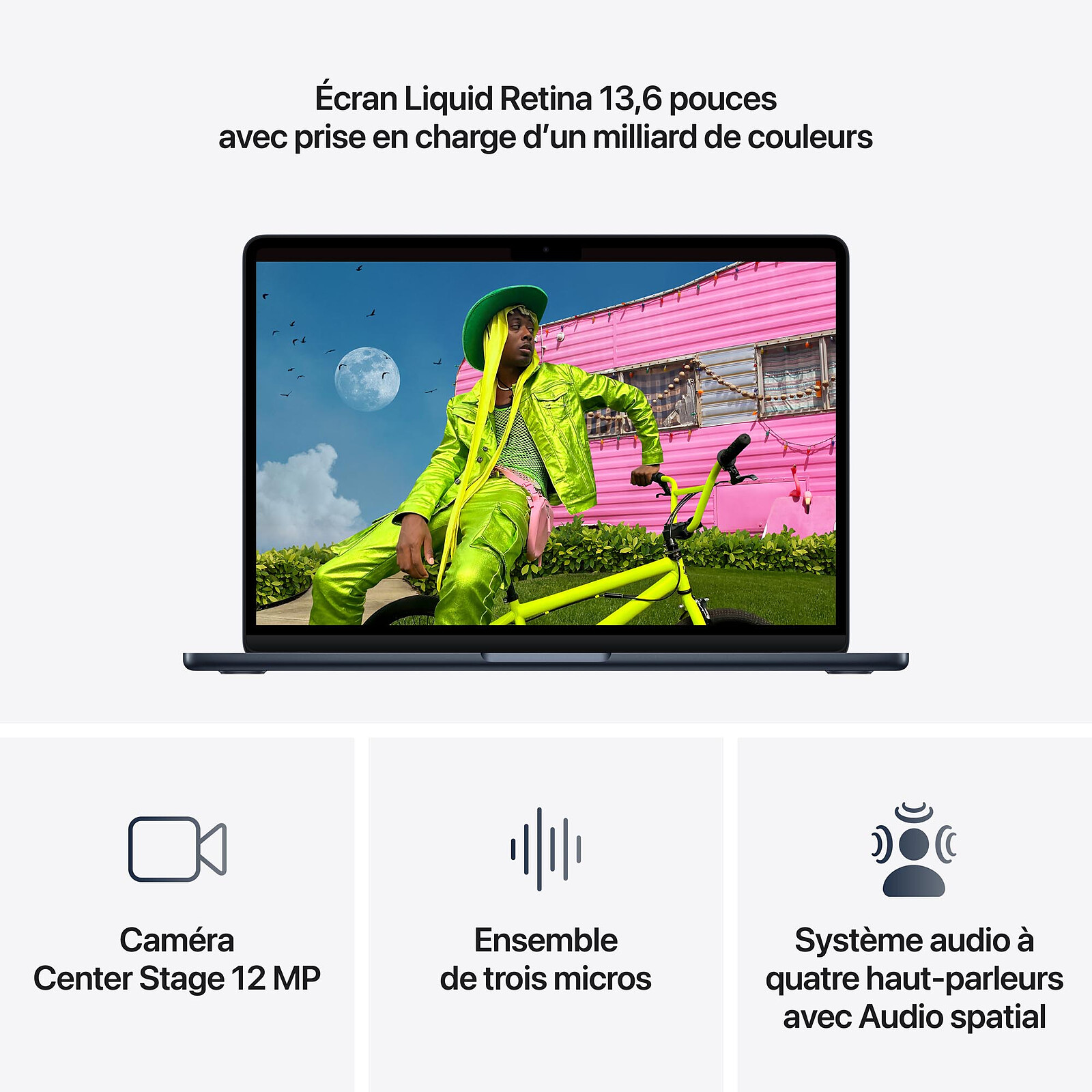 Apple MacBook Air M5 13 pouces (2026) Minuit 24 Go/1 To (MDHG4FN/A)