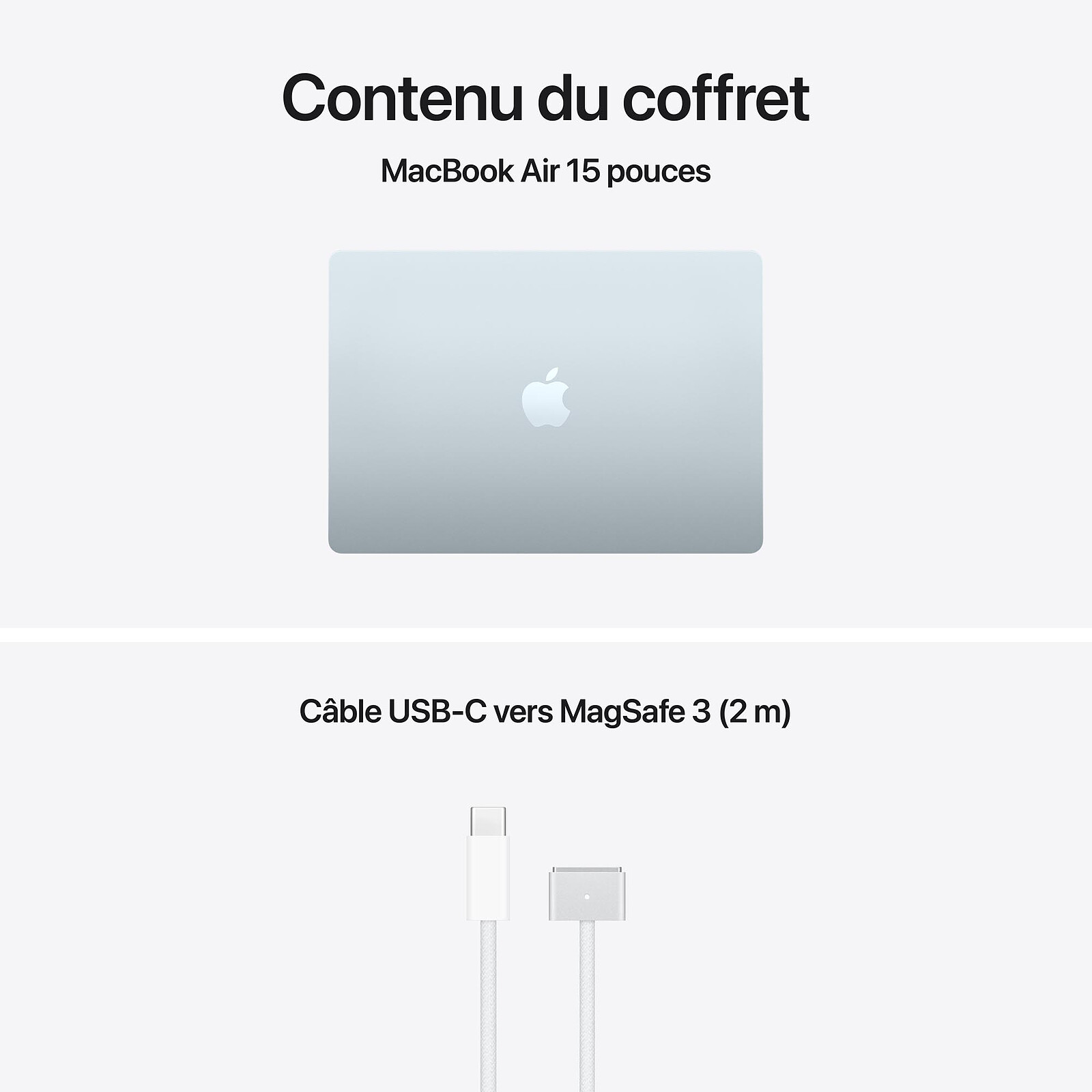 Apple MacBook Air M5 15 pouces (2026) Bleu Ciel 16 Go/1 To (MDVT4FN/A)