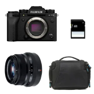 FUJIFILM X-T5 NOIR + 35mm f/2 WR + Sac + Carte SD 8 Go