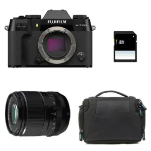 FUJIFILM X-T50 NOIR + 23mm f/1.4 WR + Sac + Carte SD 8 Go