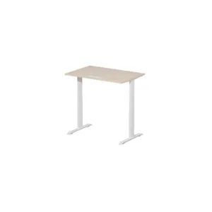 MTinternational Bureau électrique blanc hêtre (120x80cm) (MT7TE12080-HE)
