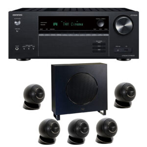Onkyo TX-NR6100B Noir + Cabasse Eole 4 Noir Pack d'enceintes 5.1